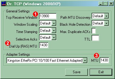 DrTCP faster settings?